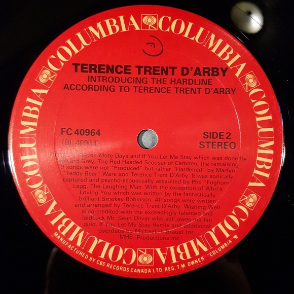 Terence Trent D'arby - Introducing The Hardline According To - Vinyl LP Record - Picture 6 of 6